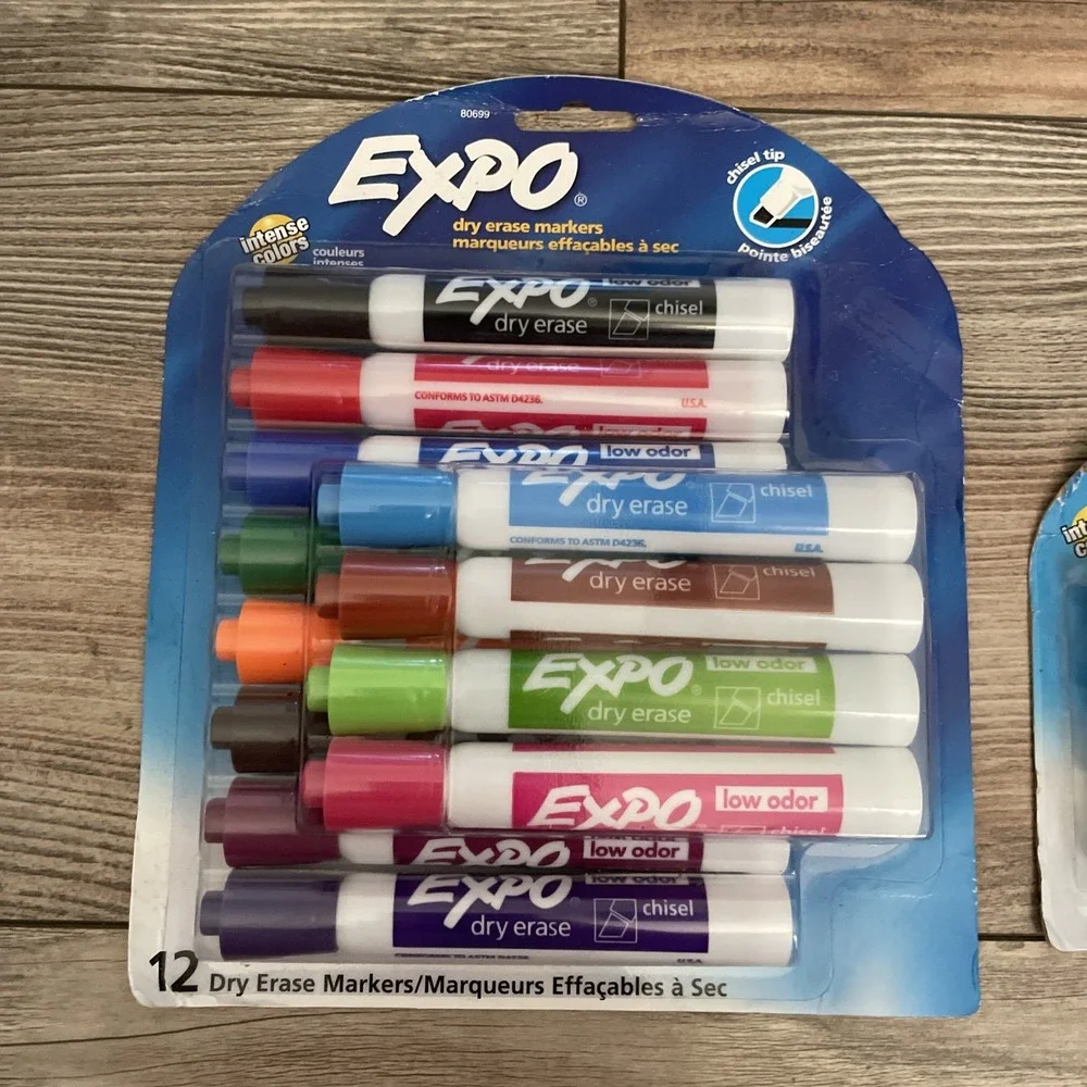 Expo Dry Erase Markers - 1 Pack of (12)--1 Pack of (4)